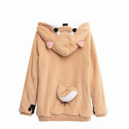 Kawaii Doge Muco Hoodie - Harajuku Style