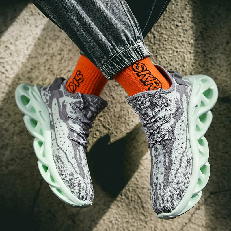 Harajuku Style Breathable Walking Sneakers for Men