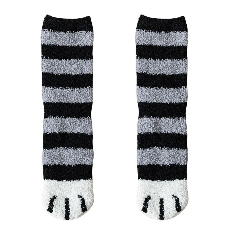 Kawaii Cat Claws Socks - Warm Thick Fleece