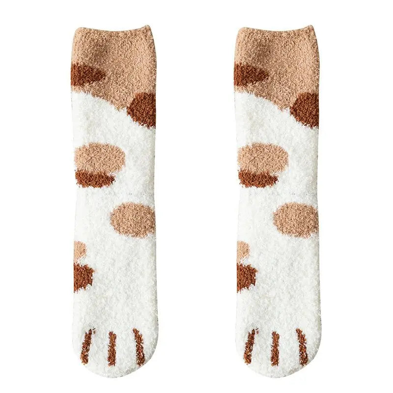 Kawaii Cat Claws Socks - Warm Thick Fleece