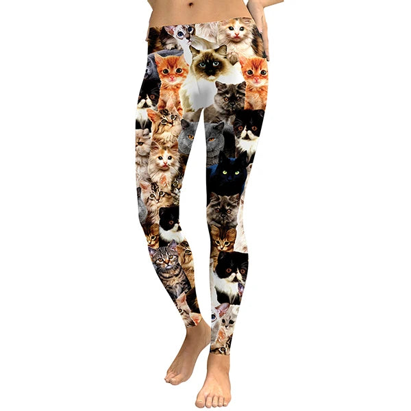 Cute Cat Collage Leggings