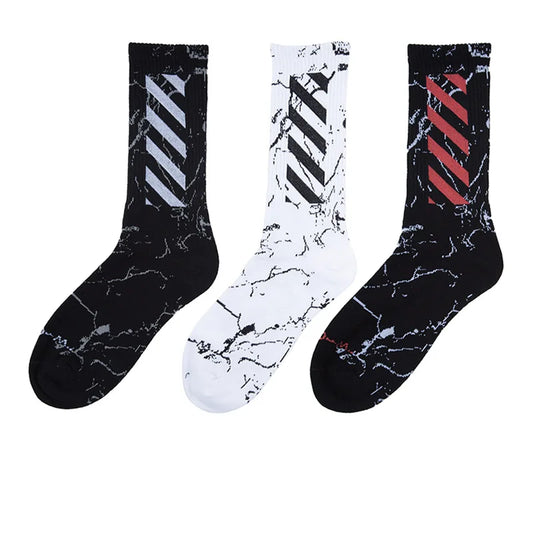 Harajuku Men's Crew Cotton Socks - Cool & Funny Skate Style