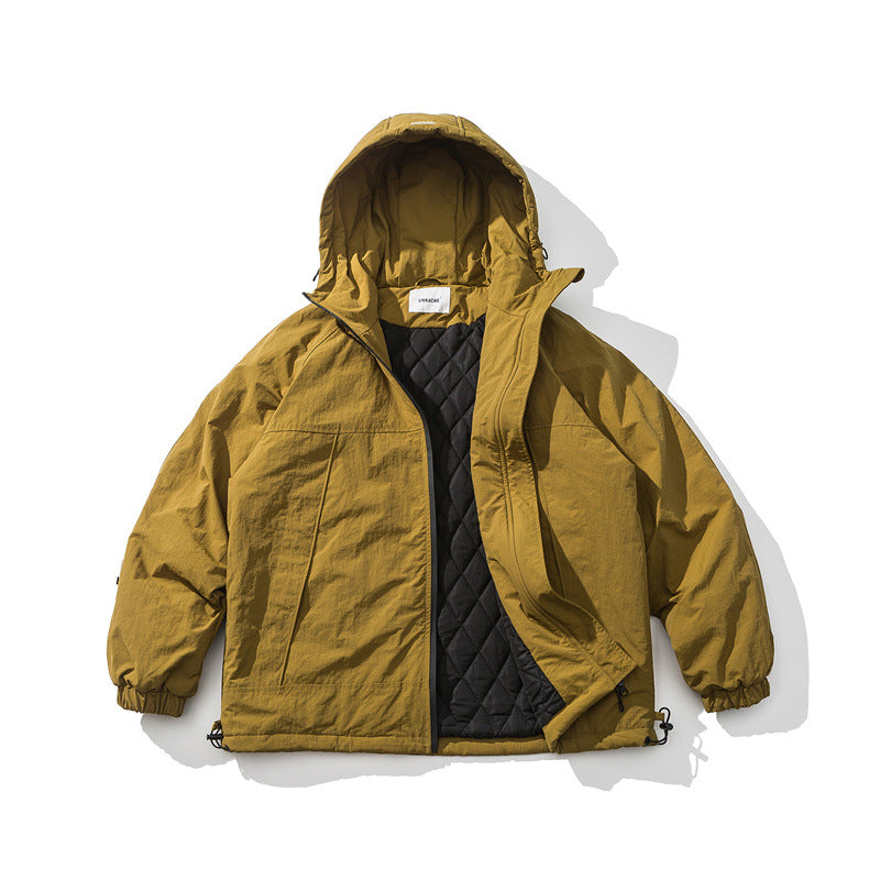 Casual Cargo Hooded Cotton Coat Men's Jacket