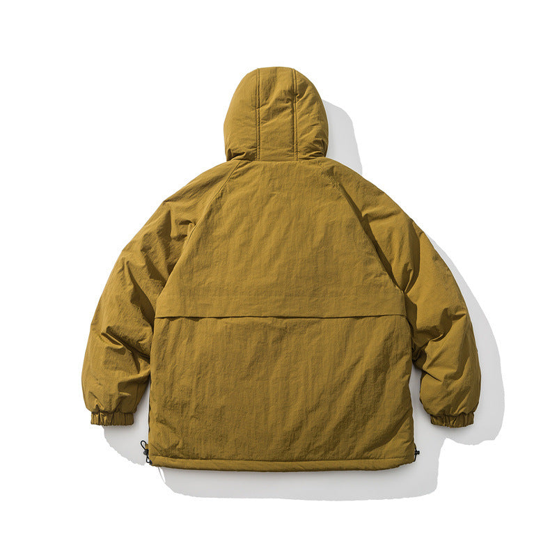 Casual Cargo Hooded Cotton Coat Men's Jacket
