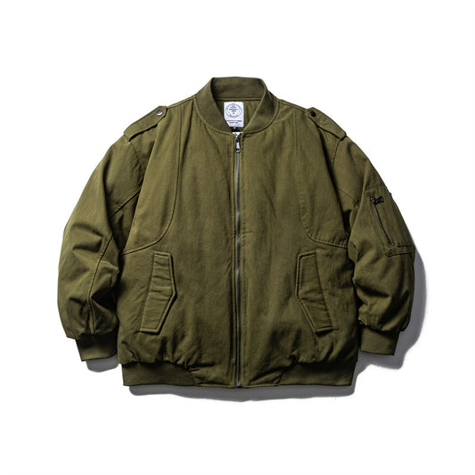 Men's Pilot Down Jacket, Loose Fit, White Duck Down, Warm Winter Coat