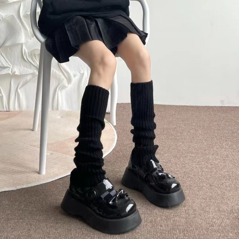 Knitted JK Socks - Women's Long Tube Calf Socks