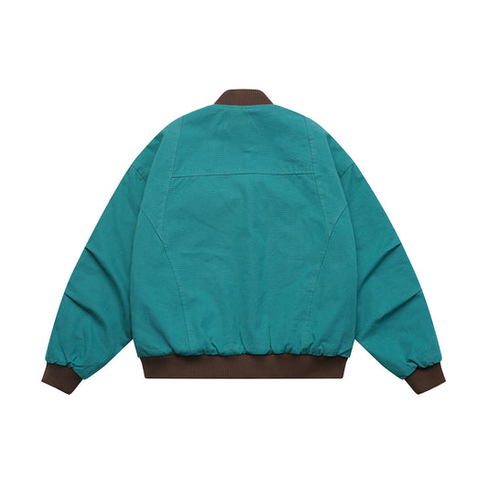 Collar Cotton Coat - Loose Fit Warm  Jacket