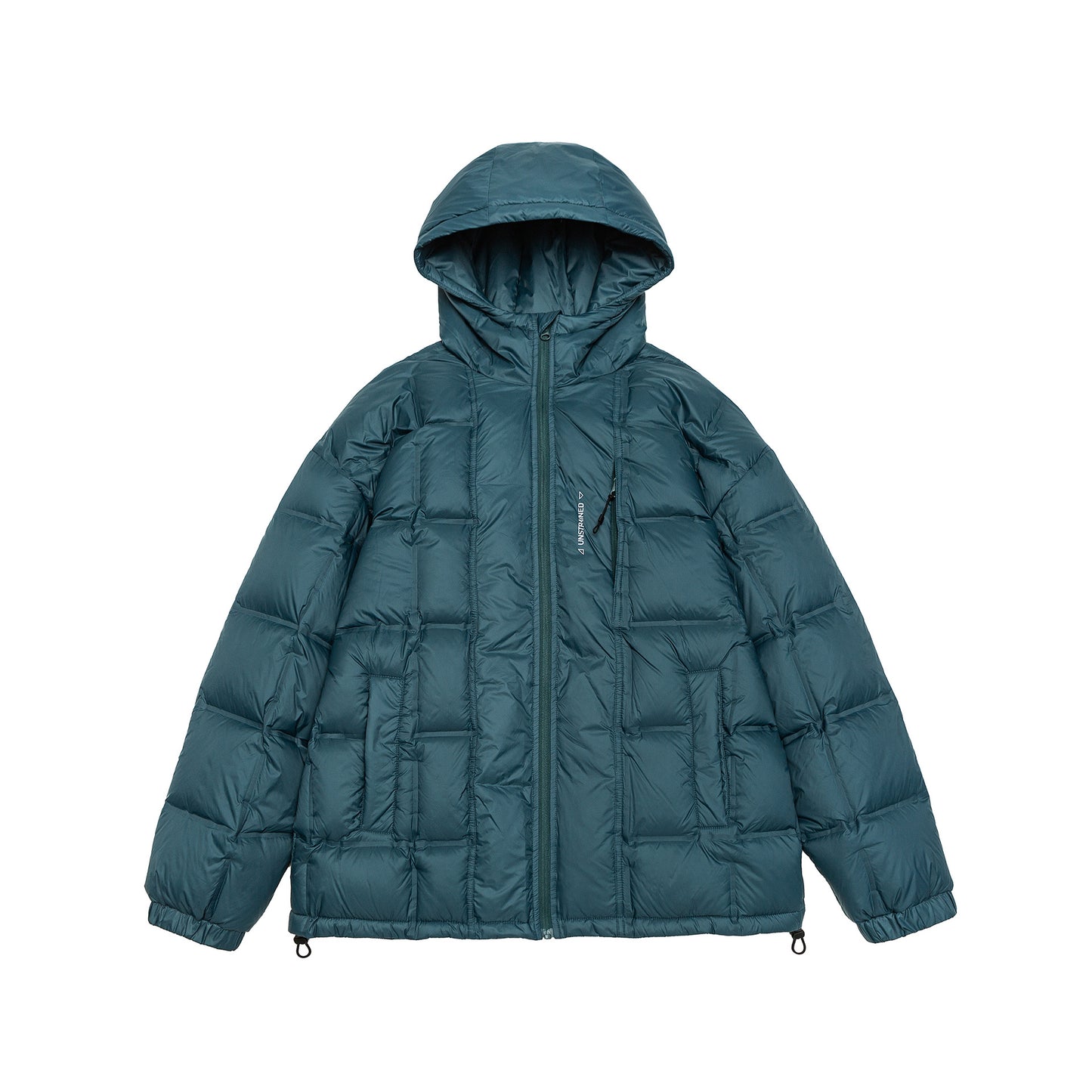 Outdoor Commute Down Adjustable Drawstring Hooded Down Jacket