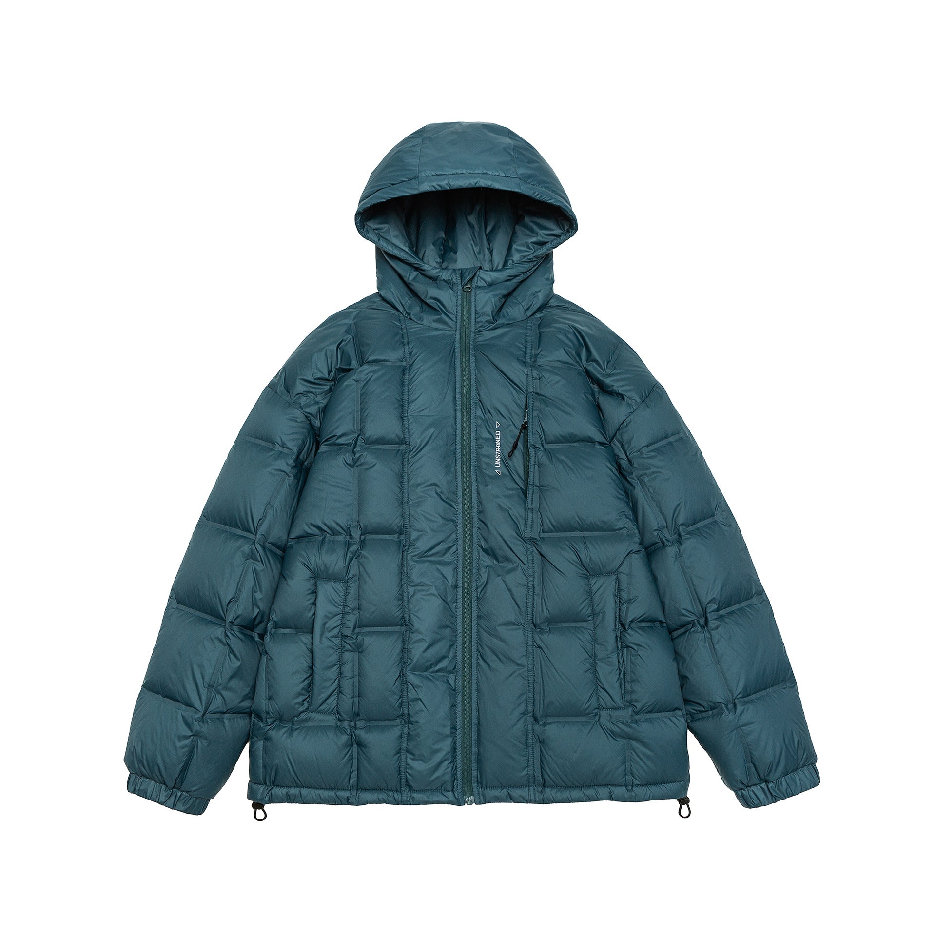 Outdoor Commute Down Adjustable Drawstring Hooded Down Jacket