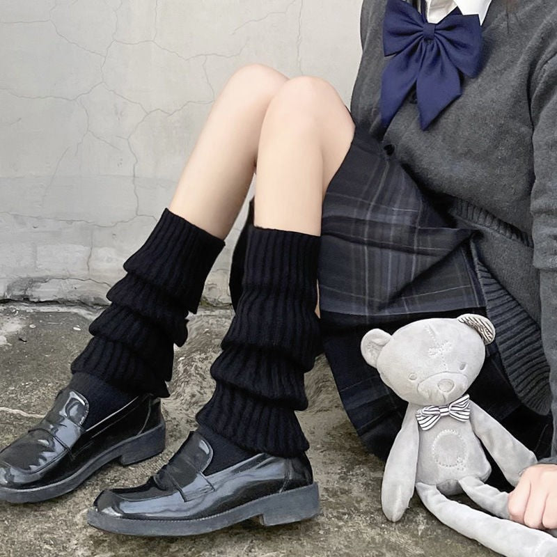 Knitted JK Socks - Women's Long Tube Calf Socks