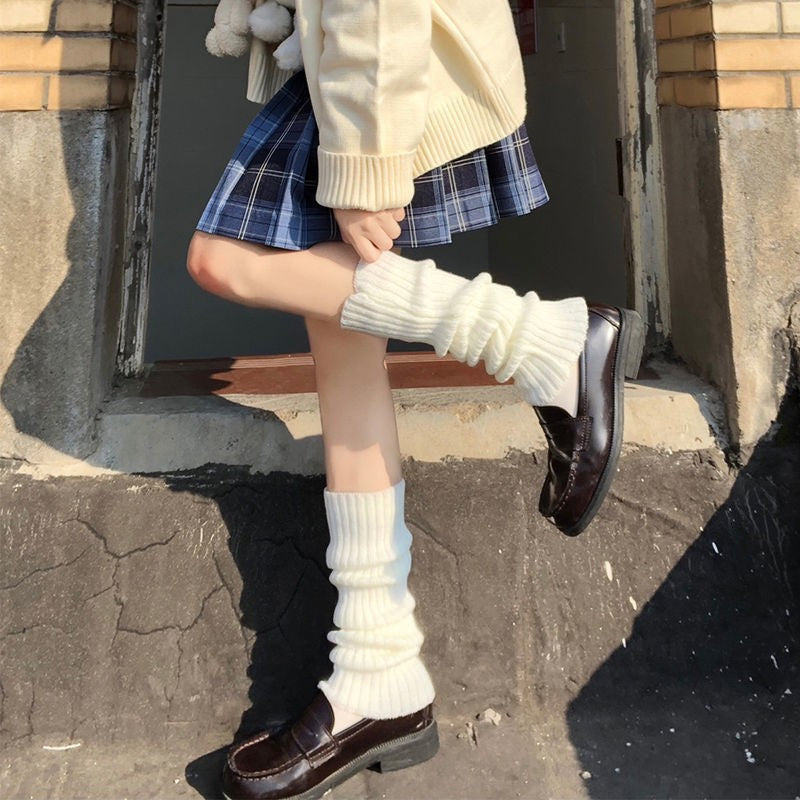 Knitted JK Socks - Women's Long Tube Calf Socks
