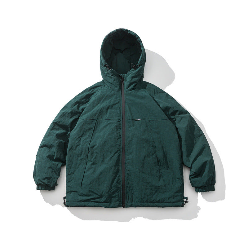 Casual Cargo Hooded Cotton Coat Men's Jacket