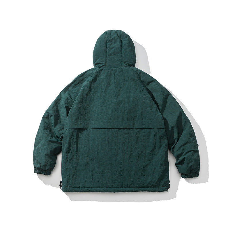 Casual Cargo Hooded Cotton Coat Men's Jacket