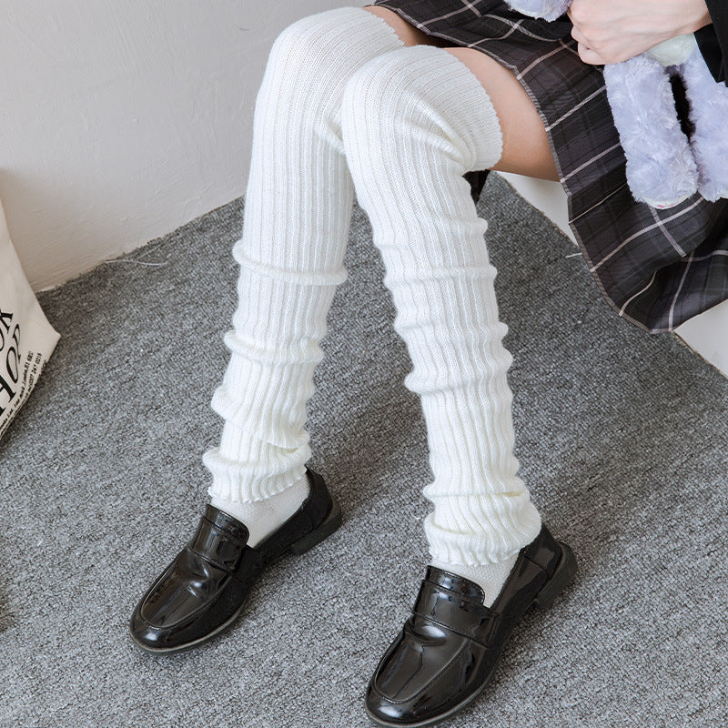 Knitted JK Socks - Women's Long Tube Calf Socks