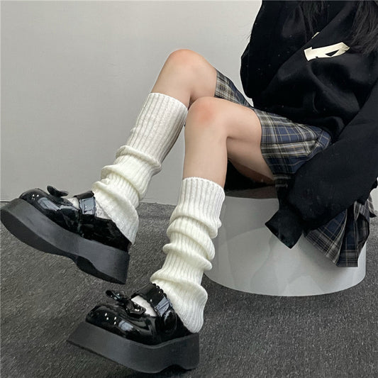 Knitted JK Socks - Women's Long Tube Calf Socks