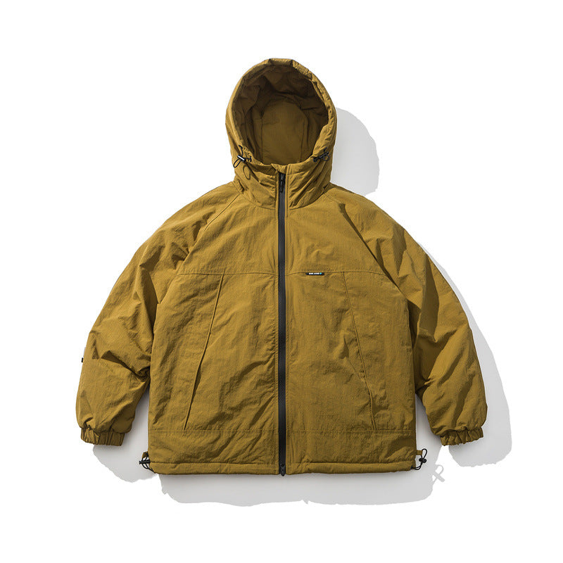 Casual Cargo Hooded Cotton Coat Men's Winter Jacket