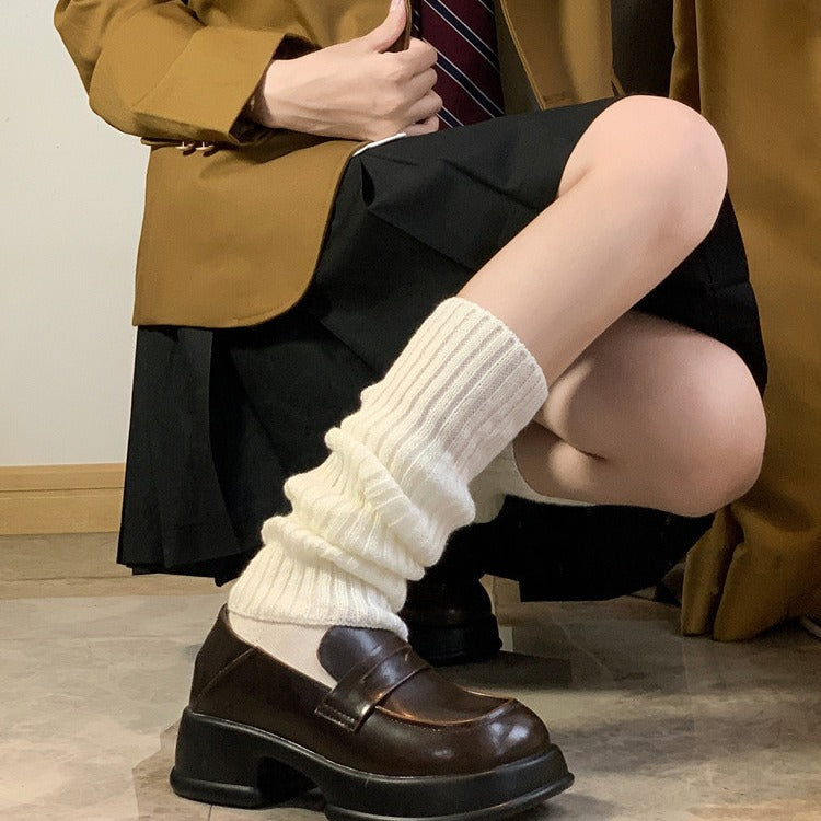 Knitted JK Socks - Women's Long Tube Calf Socks