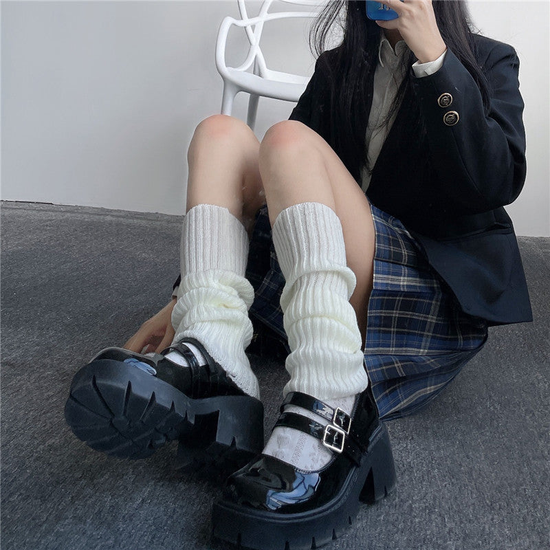 Knitted JK Socks - Women's Long Tube Calf Socks