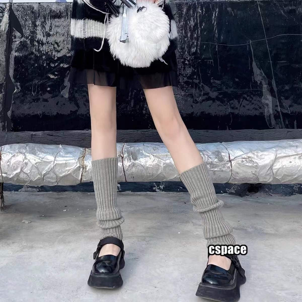 Knitted JK Socks - Women's Long Tube Calf Socks
