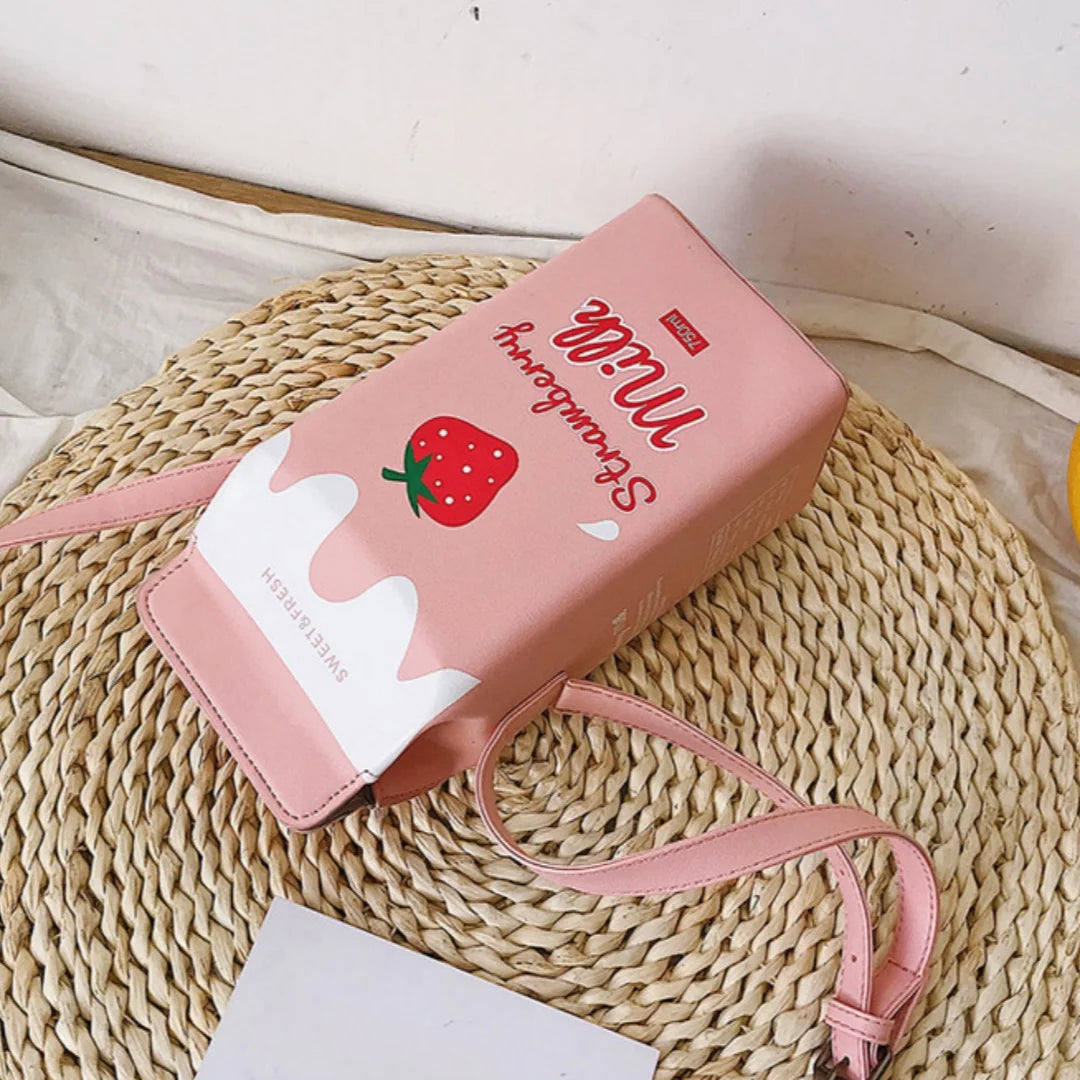 Women's Crossbody Milk Carton Purse