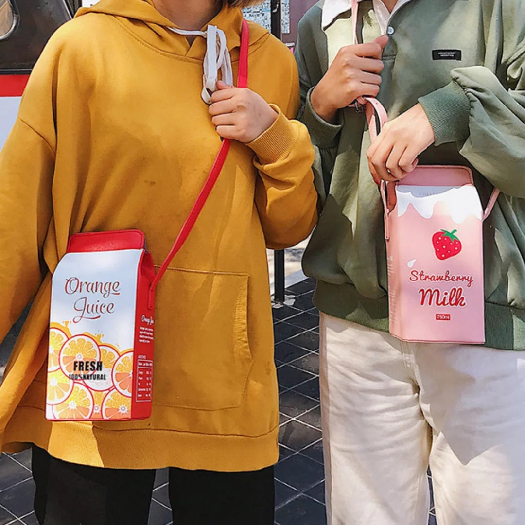 Women's Crossbody Milk Carton Purse