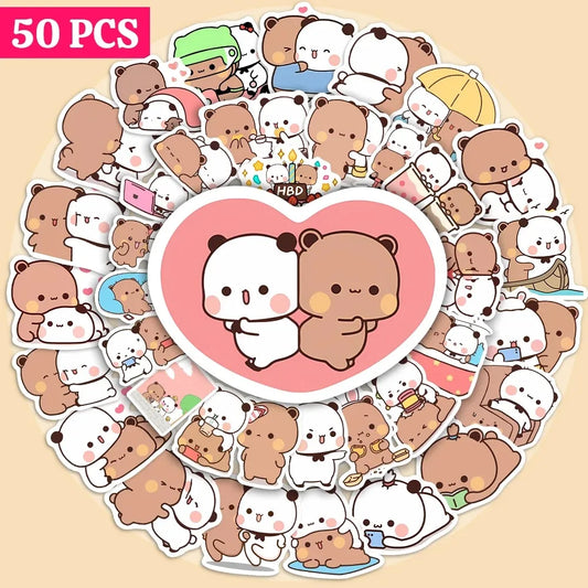 50 Sheets of Cute Panda Stickers
