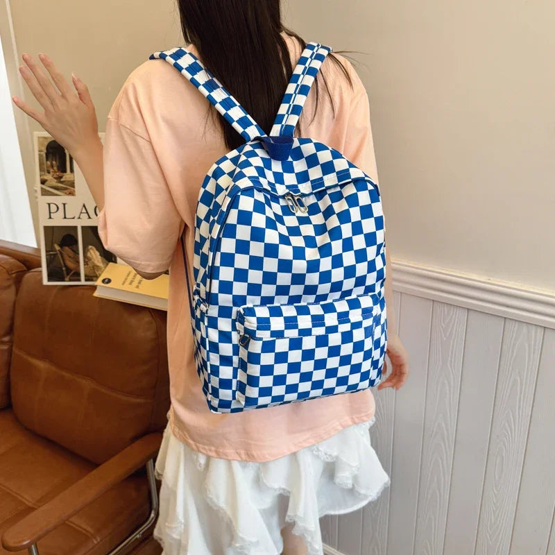 Checkered Backpack