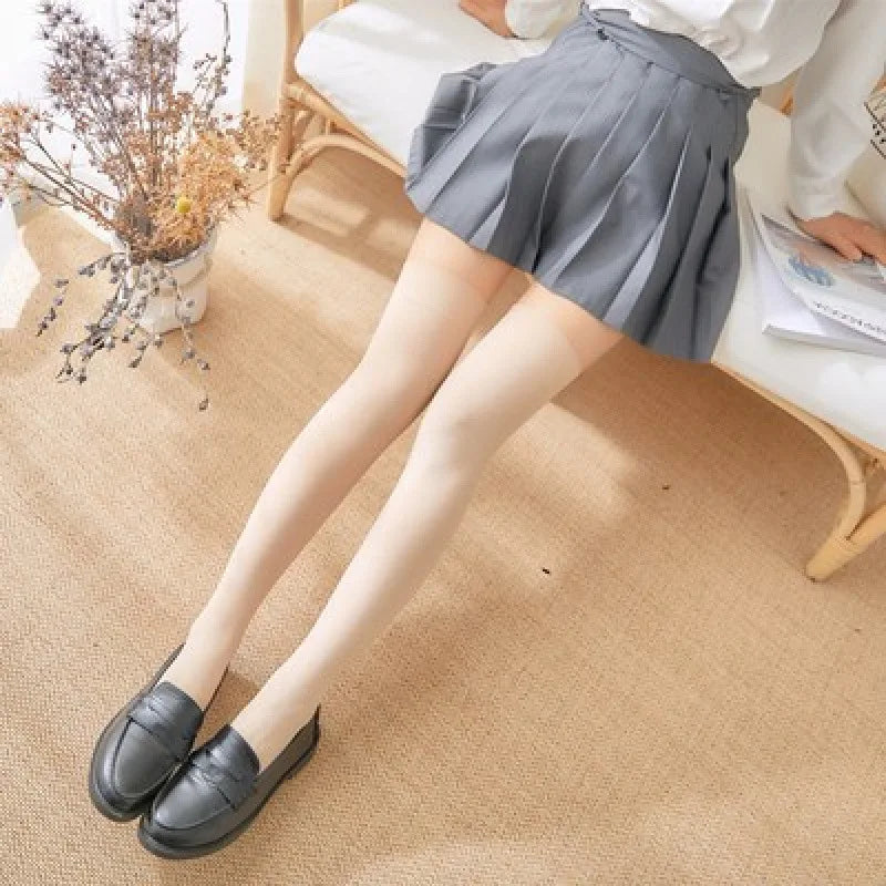 Solid Color Lolita Long Stockings