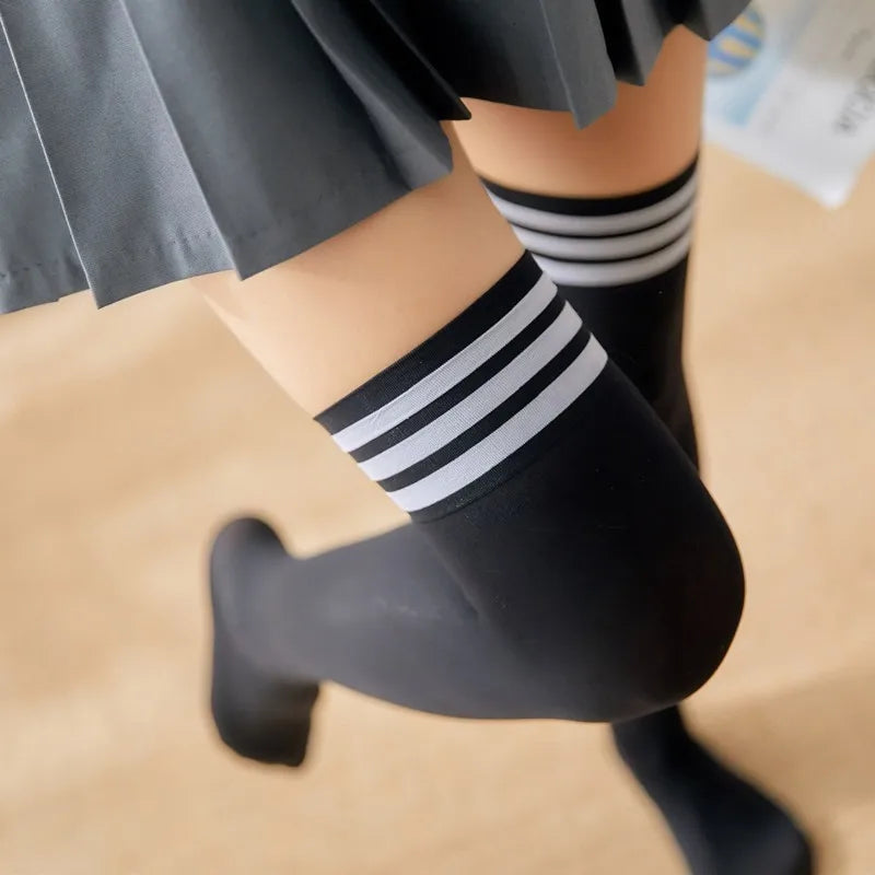 Solid Color Lolita Long Stockings