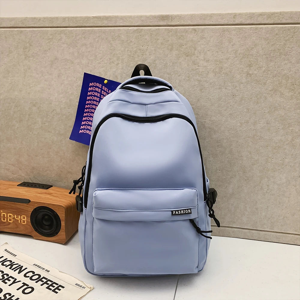 Large Capacity Solid Color Backpack