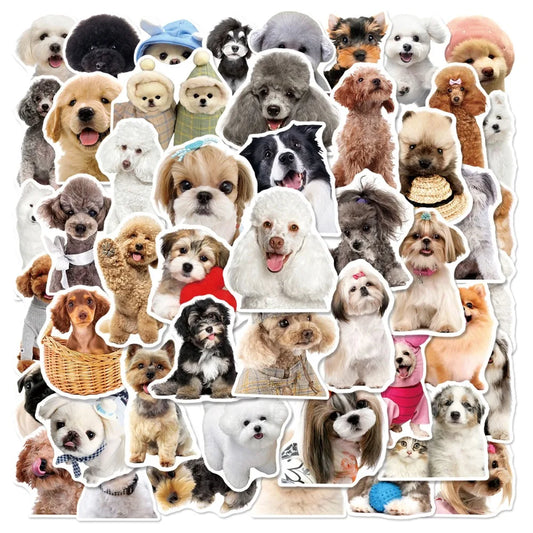 10/25/50pcs Graffiti Cute Dog Meme Stickers