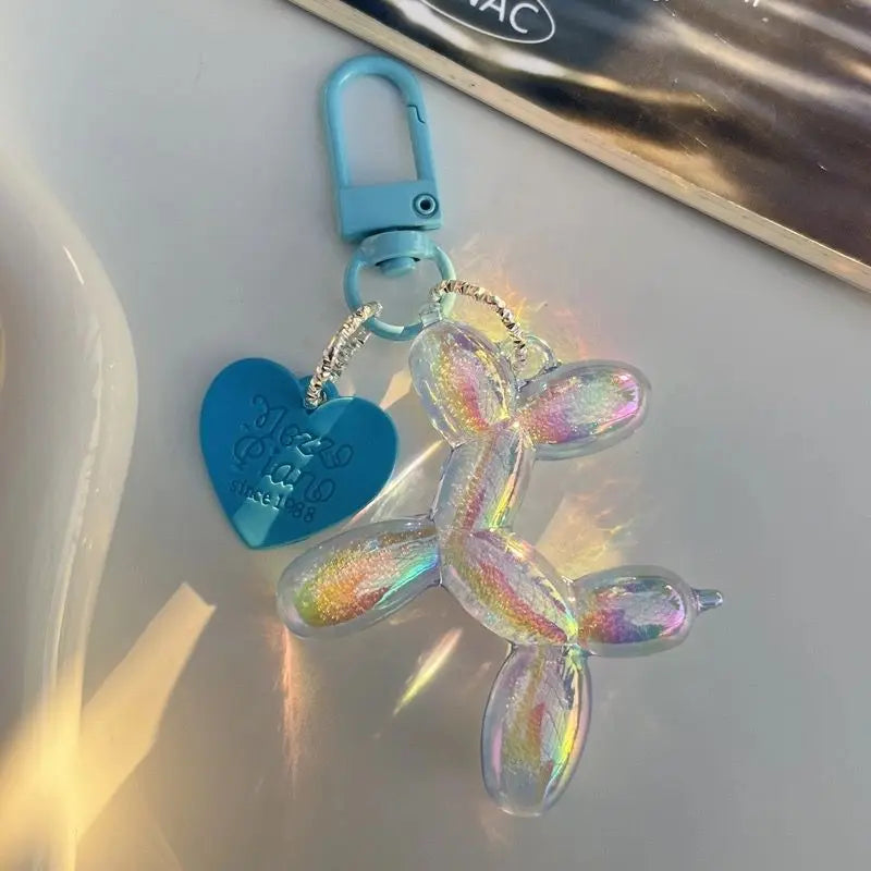 Balloon Animal Dog Keychain