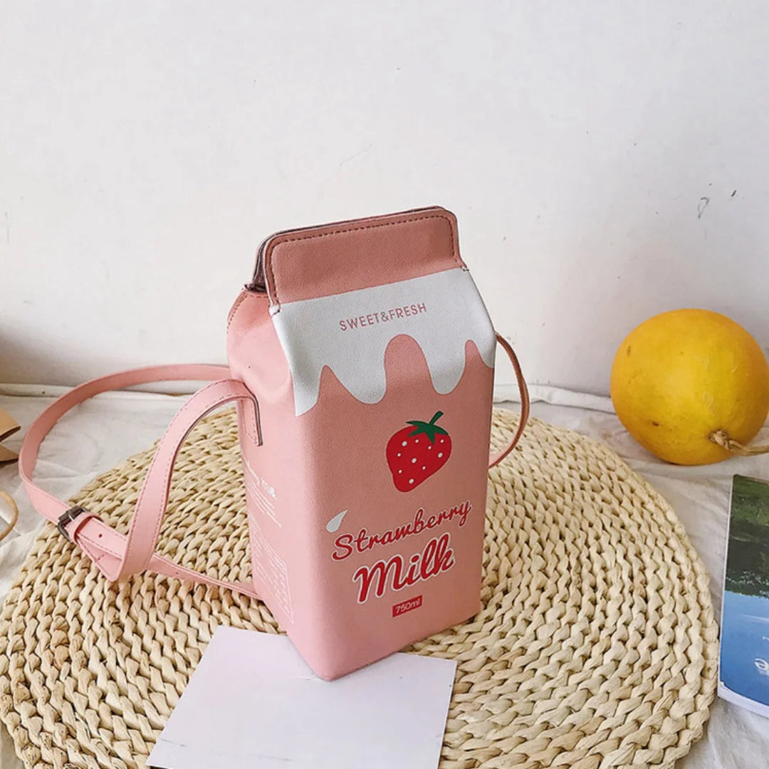 Women's Crossbody Milk Carton Purse
