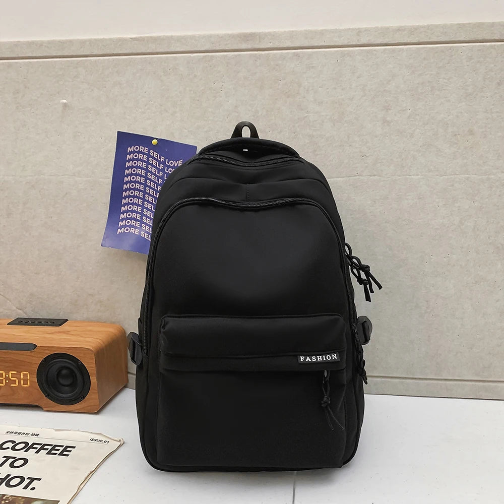 Large Capacity Solid Color Backpack