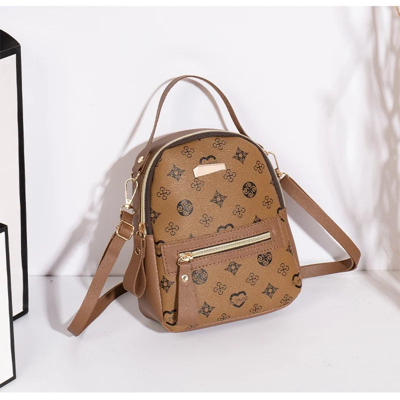 Luxury Leather Design Pattern Backpack for Women