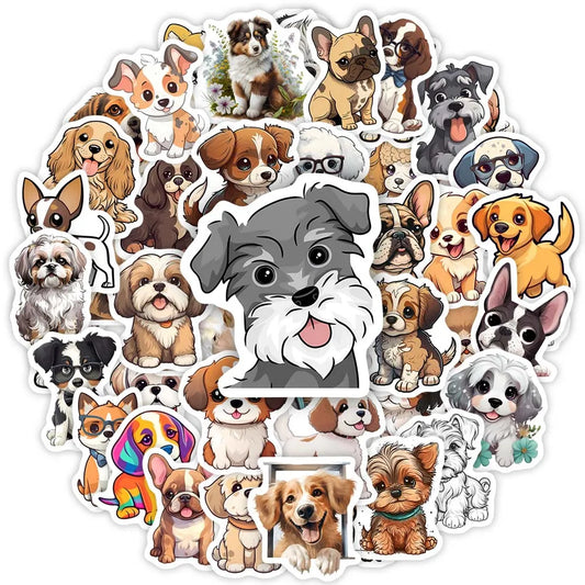 Cute Cartoon Puppy Dog Stickers for DIY Kids Toys