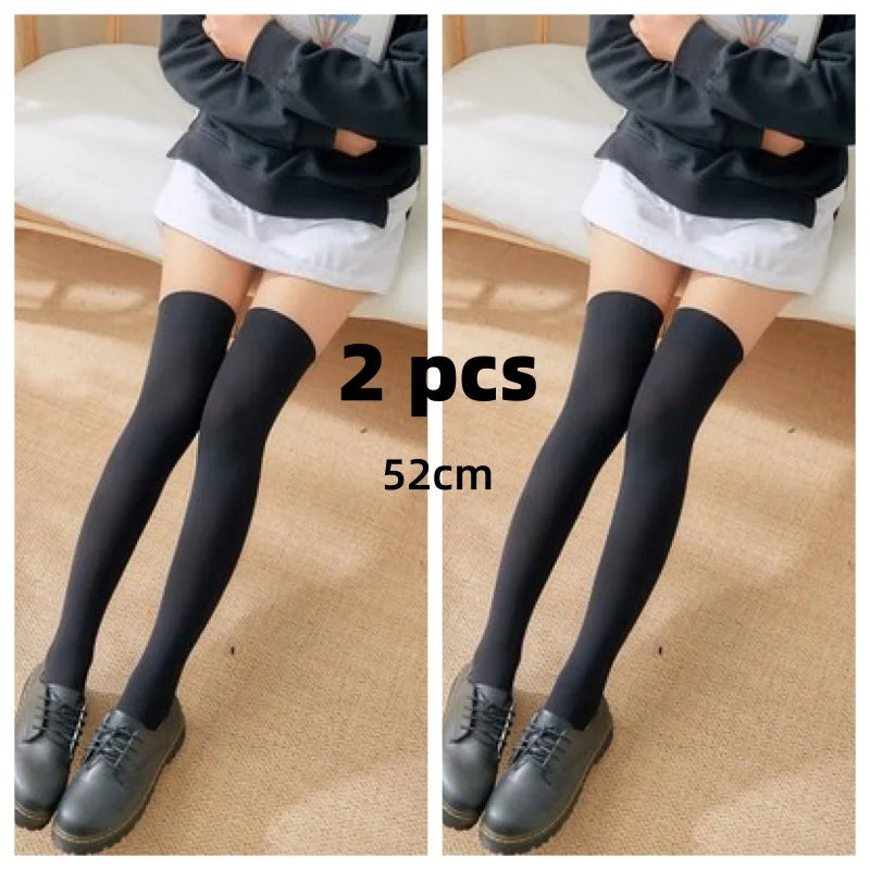 Solid Color Lolita Long Stockings