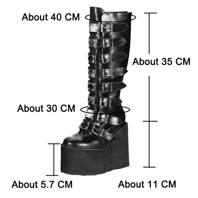 Women's Cosplay Boots - Ladies High Heel Platform Wedges