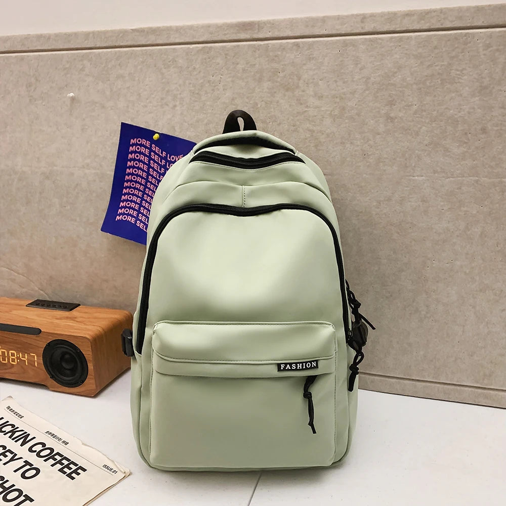 Large Capacity Solid Color Backpack
