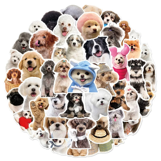 10/25/50pcs Graffiti Cute Dog Meme Stickers Animal Decals for DIY Decor Stationery Suitcase Water Bottle Phone Laptop