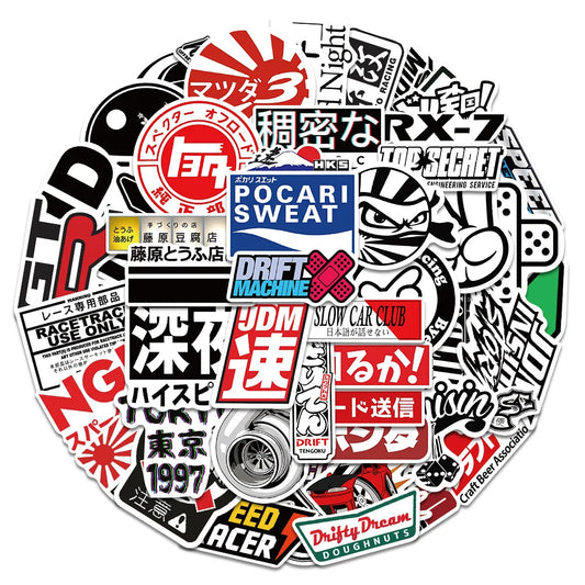 50Pcs Japanese Harajuku Stickers Set