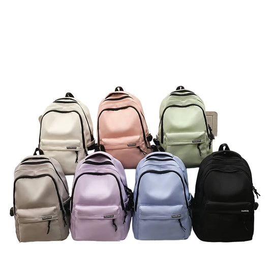 Large Capacity Solid Color Backpack
