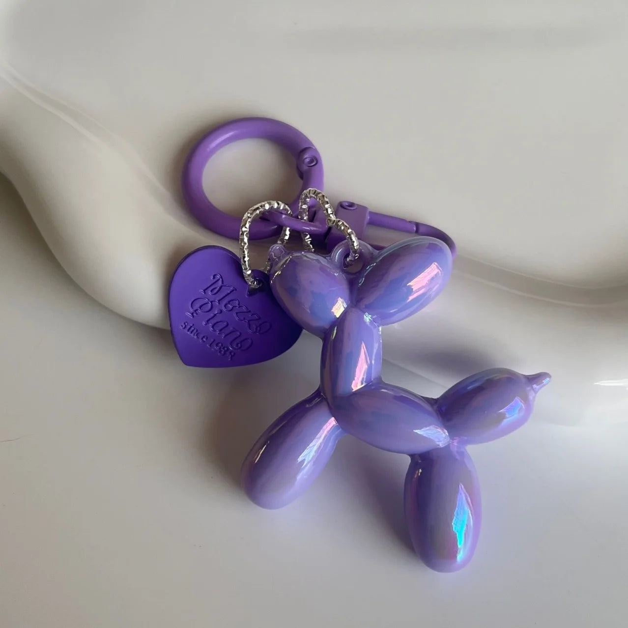 Cute Jelly Balloon Dog Keychain Pendant - Adorable Cartoon Dog Chain Keyring, Perfect Unisex Accessory Jewelry Gift for Keys