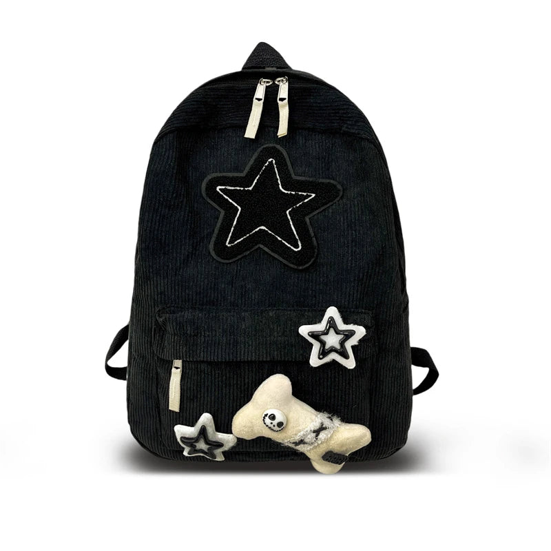 Black Grey White Backpack - High Quality Large Capacity Waterproof Travel Bag