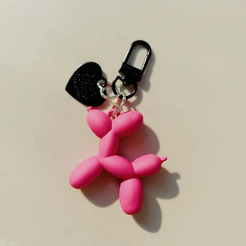Balloon Animal Dog Keychain
