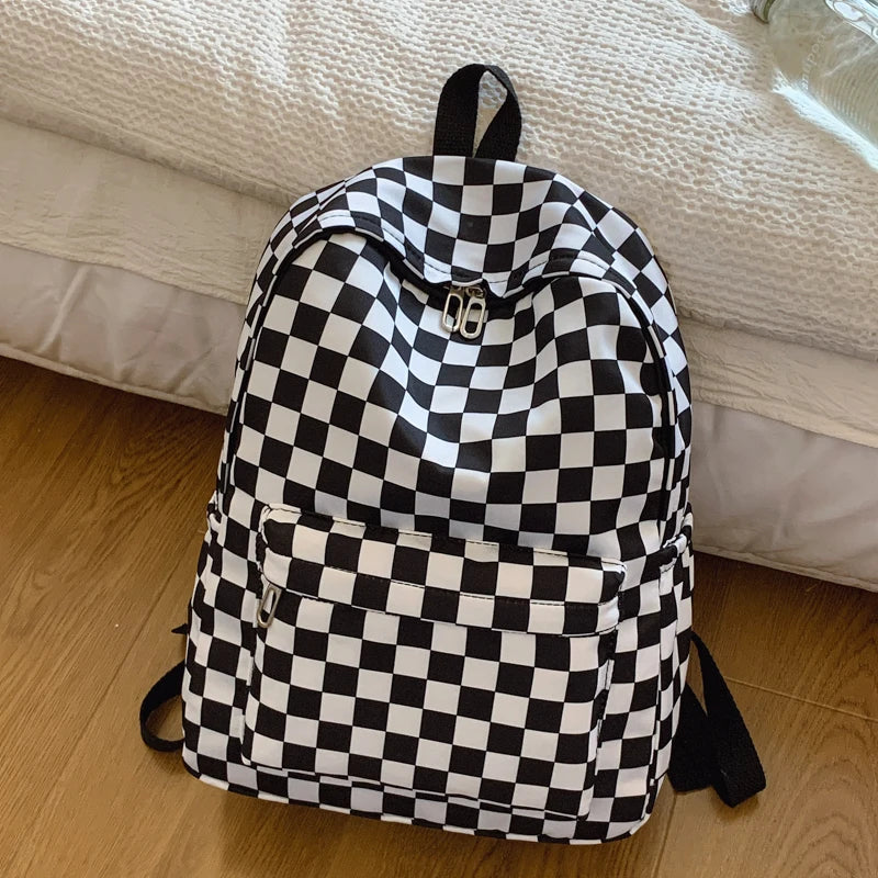 Checkered Backpack