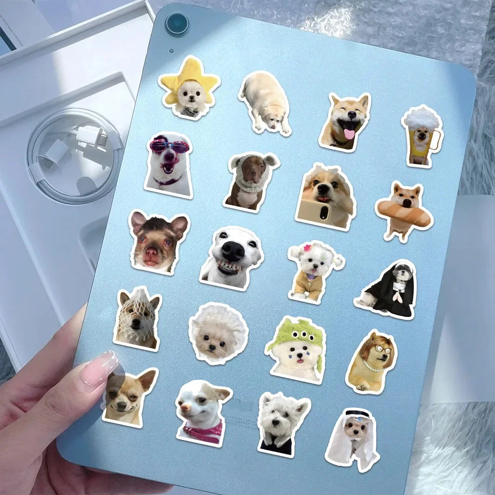 30/60/180 Funny Dogs Stickers Cartoon Cute Decals