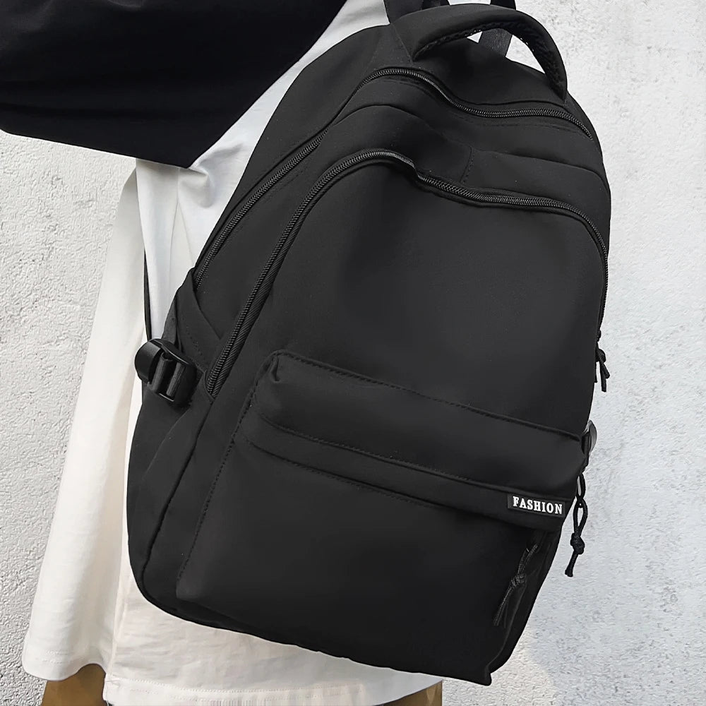 Large Capacity Solid Color Backpack