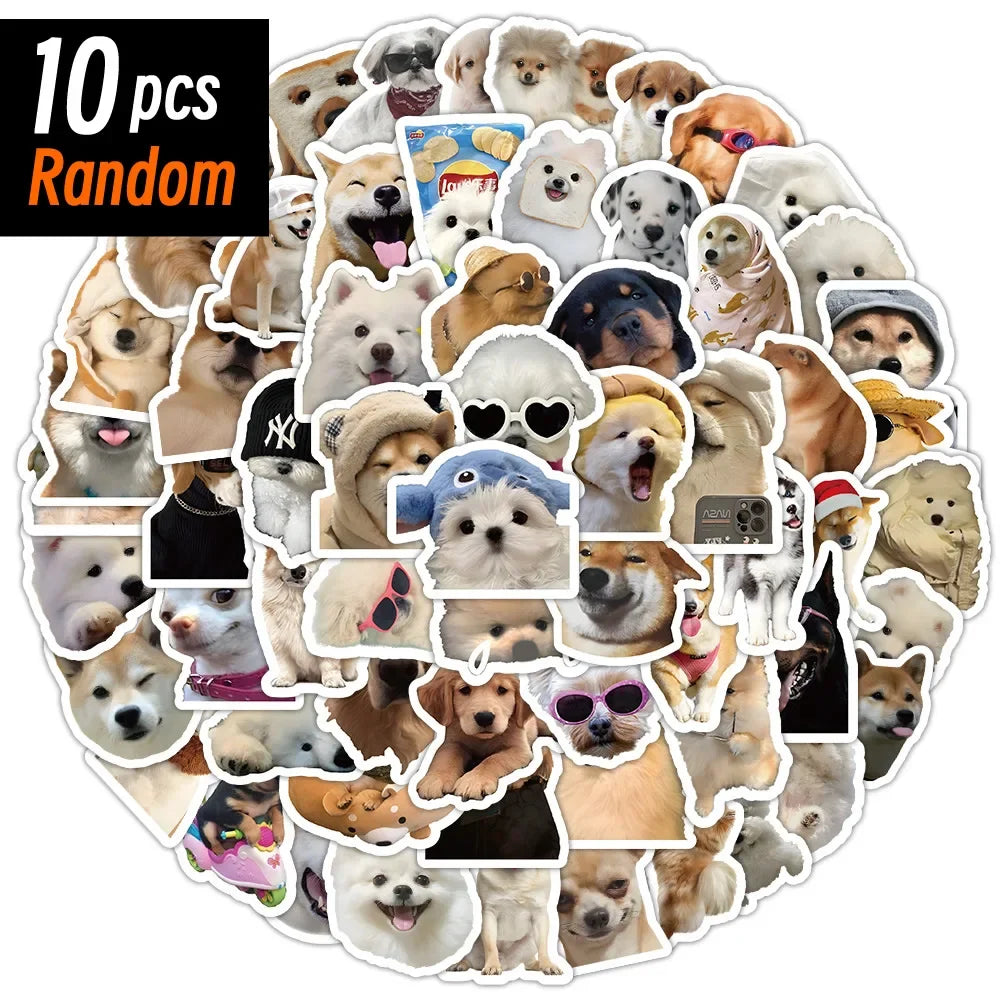 10/50/100pcs Funny Dog Sticker Sets
