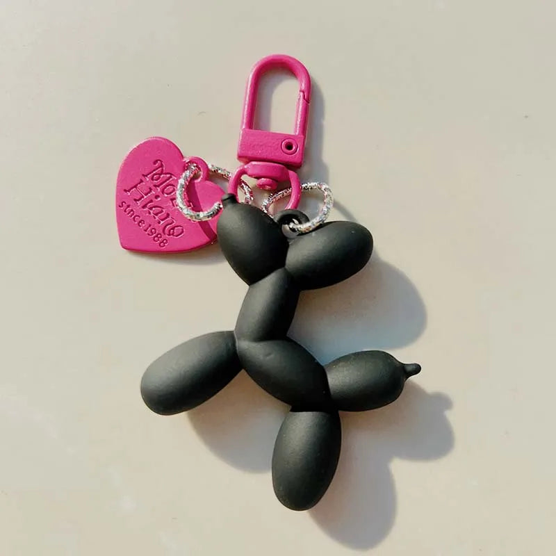 Balloon Animal Dog Keychain